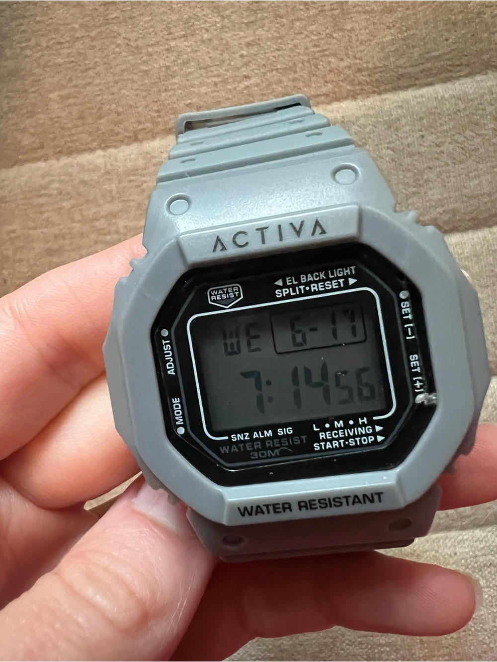 Ativa Grey Digital Sports Watch with Black Dial